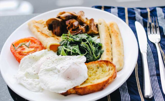 Irish mackerel breakfast