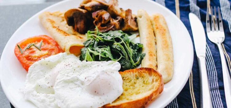 Irish mackerel breakfast